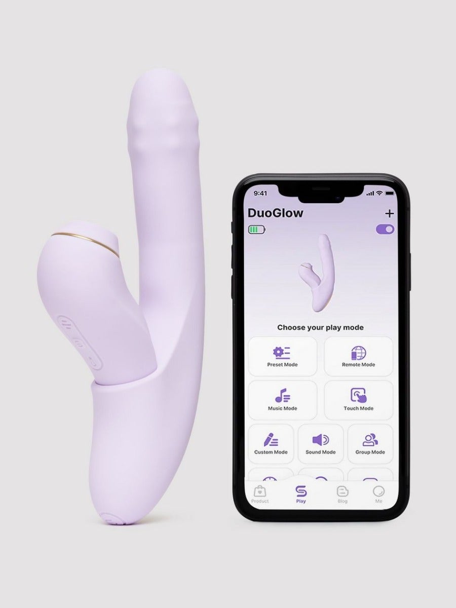 Vibromasseur rabbit connecté DuoGlow 2