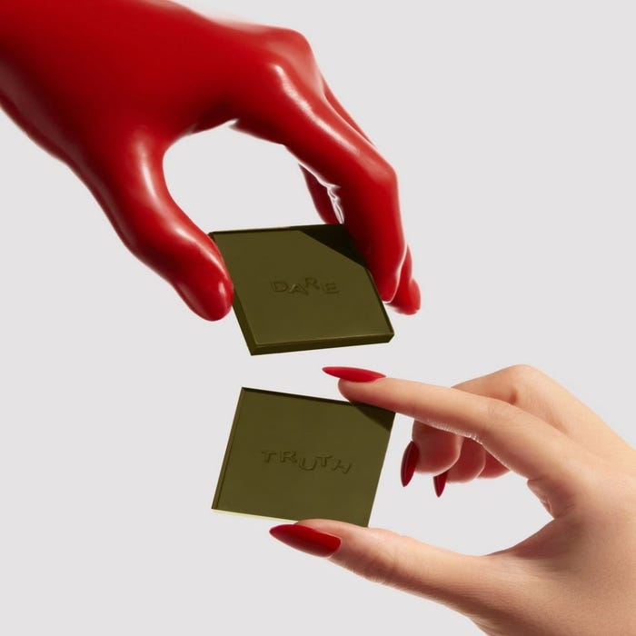 Chocolat aphrodisiaque Date Night fraise matcha