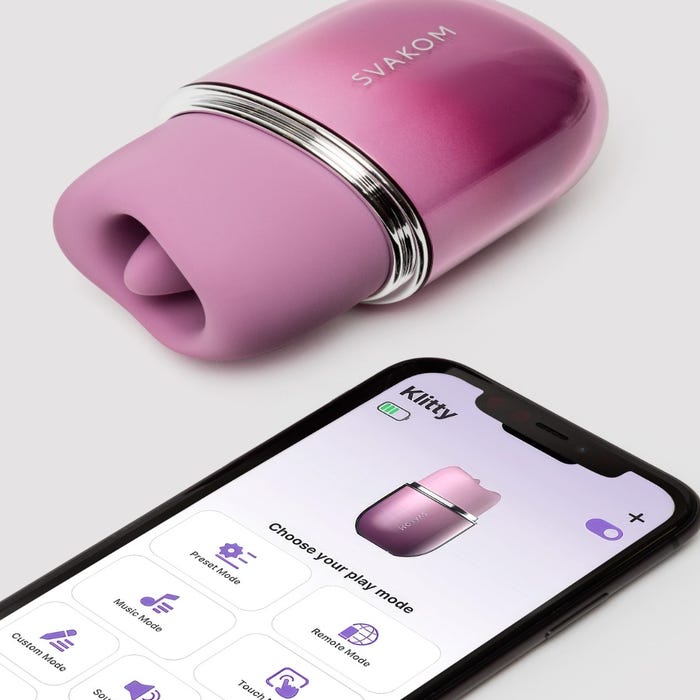 Stimulateur connecté avec langue vibrante Svakom Klitty