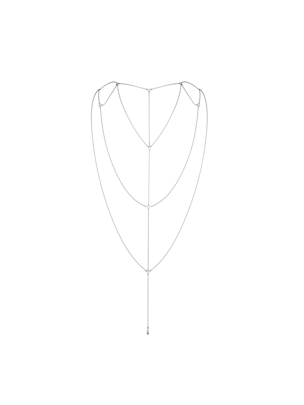 Bijoux Dos et Décolleté en Chaînettes Métalliques Magnifique