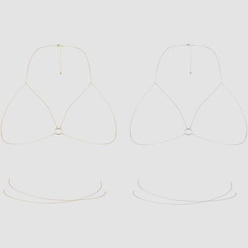Soutien-Gorge en Chaînettes Métalliques Magnifique