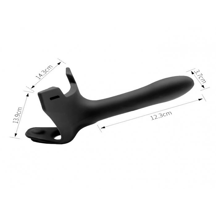 Gode Ceinture Zoro Noir 14 cm