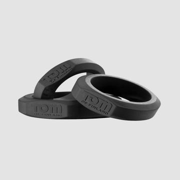 Kit de 3 Cockrings Noirs Silicone