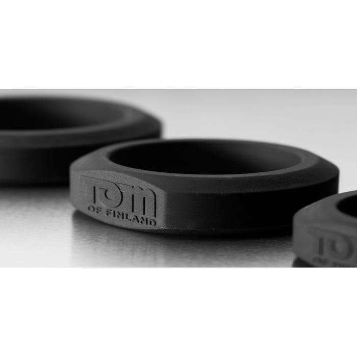 Kit de 3 Cockrings Noirs Silicone