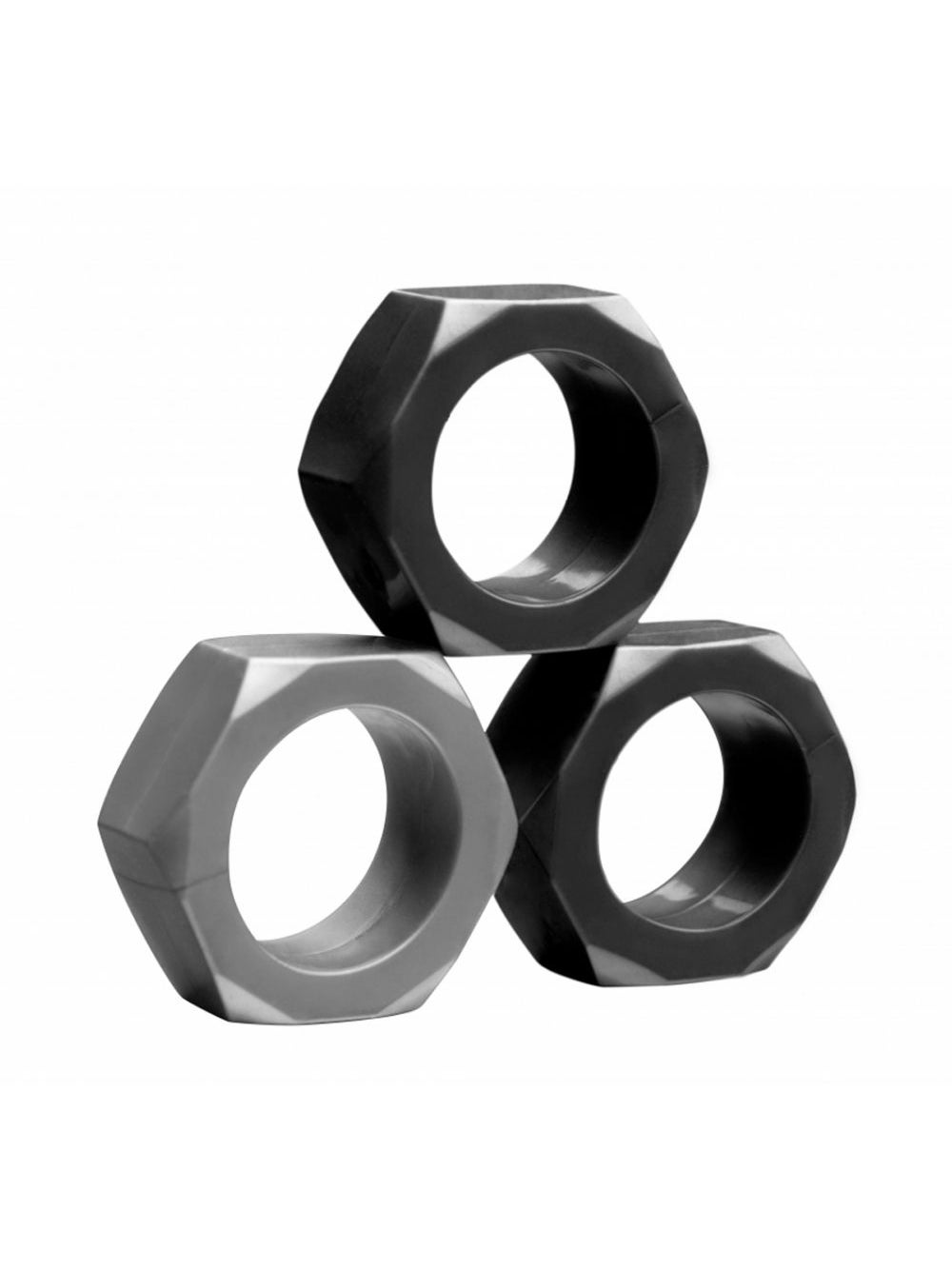 Kit de 3 Cockrings pour Pénis & Testicules