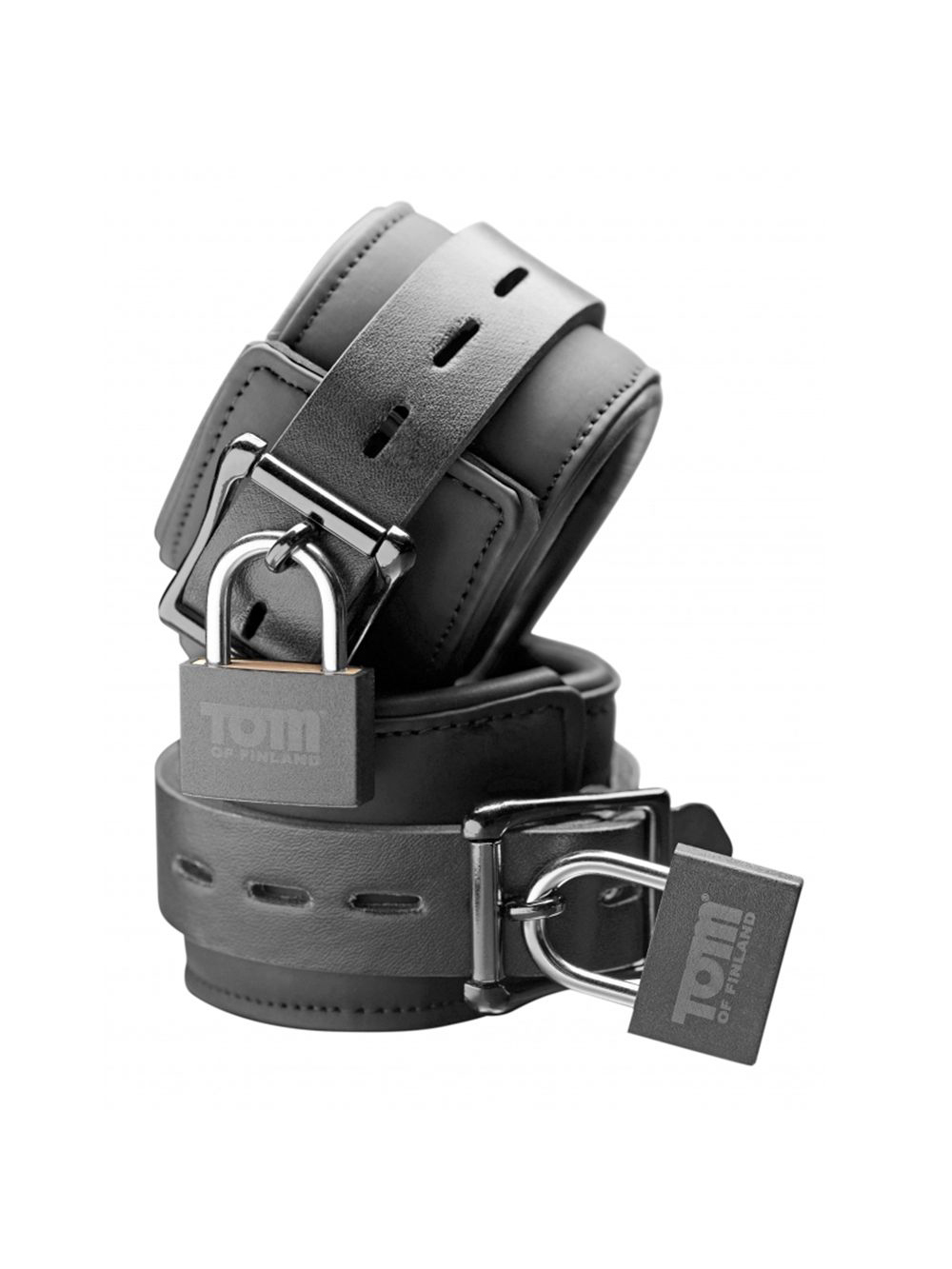 Menottes pour Poignets Noires avec Cadenas