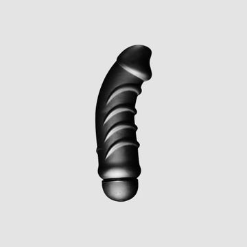 Vibromasseur Noir Silicone 24 cm