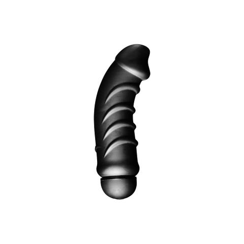 Vibromasseur Noir Silicone 24 cm
