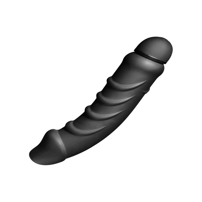 Vibromasseur Noir Silicone 24 cm