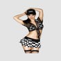 Costume de Course Sexy Noir & Blanc