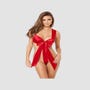 Body Noeud Rouge Satin