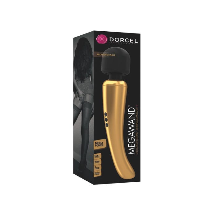 Stimulateur Mega Wand Black & Gold Edition