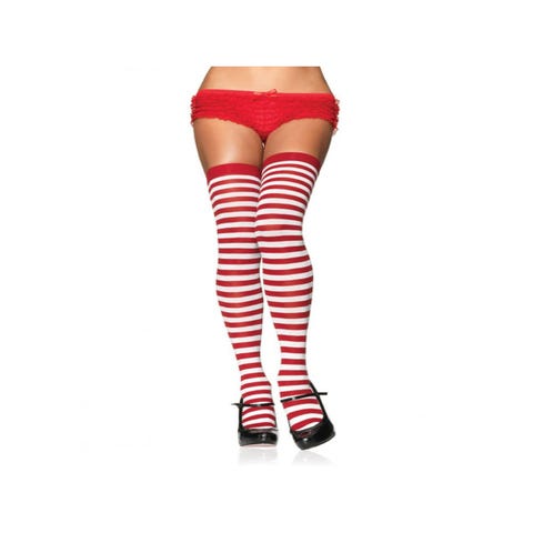 Bas Mère Noël Rayés