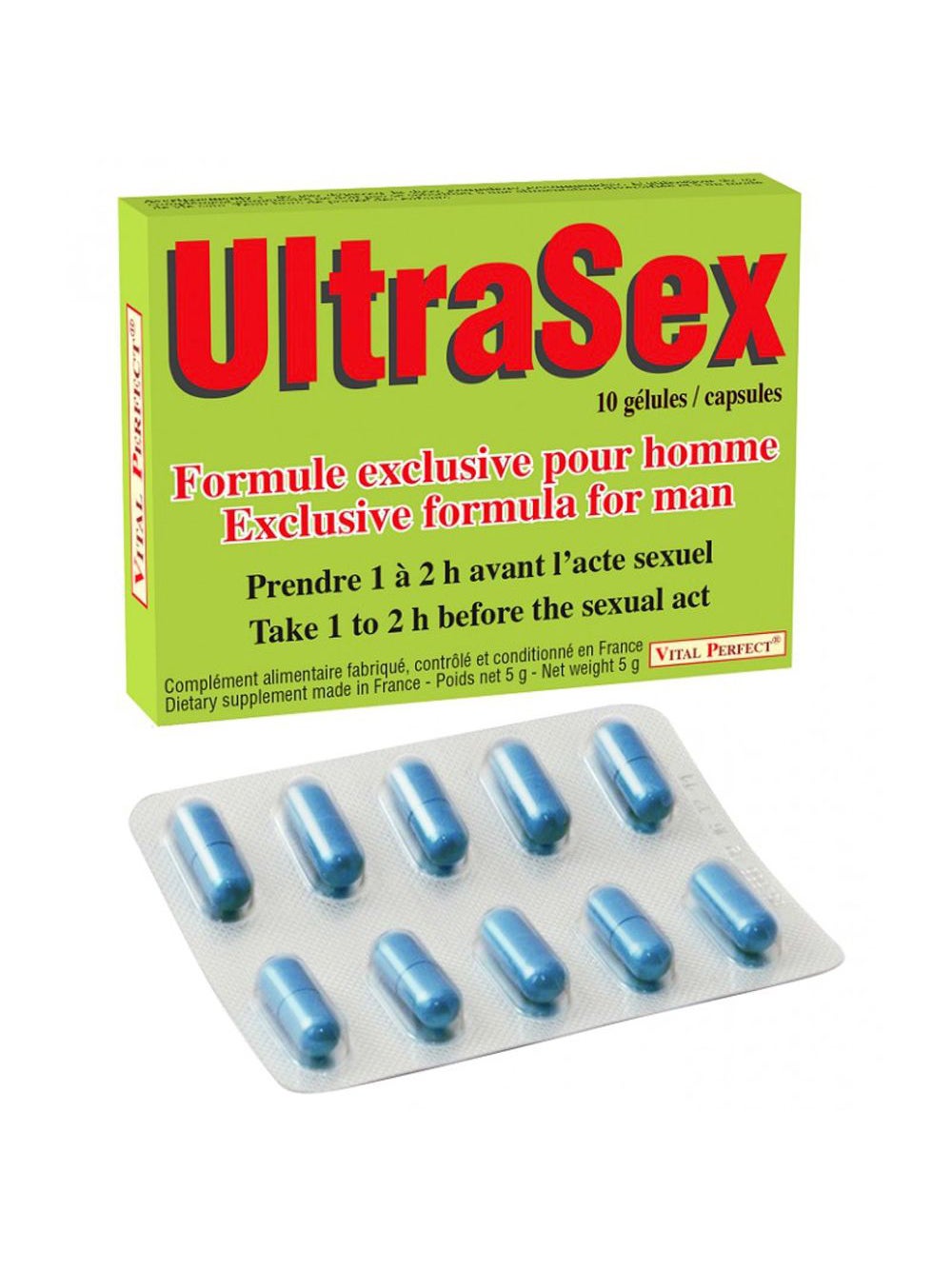 Aphrodisiaque UltraSex 10 Gélules