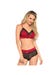 Ensemble 2 Pièces 81546 Satin Rouge et Noir