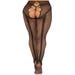 Collant ouvert 9709 résille coeurs