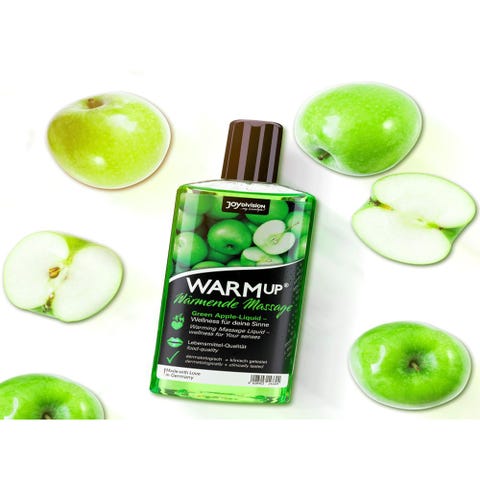 Huile de Massage Gourmande Chauffante WARMup Pomme Verte