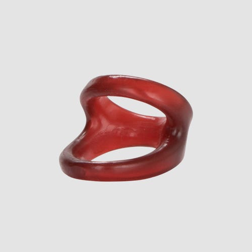 Double Anneau En Cuir Pour Pénis Et Testicules Fetish Tentation - Réglable - Neuf