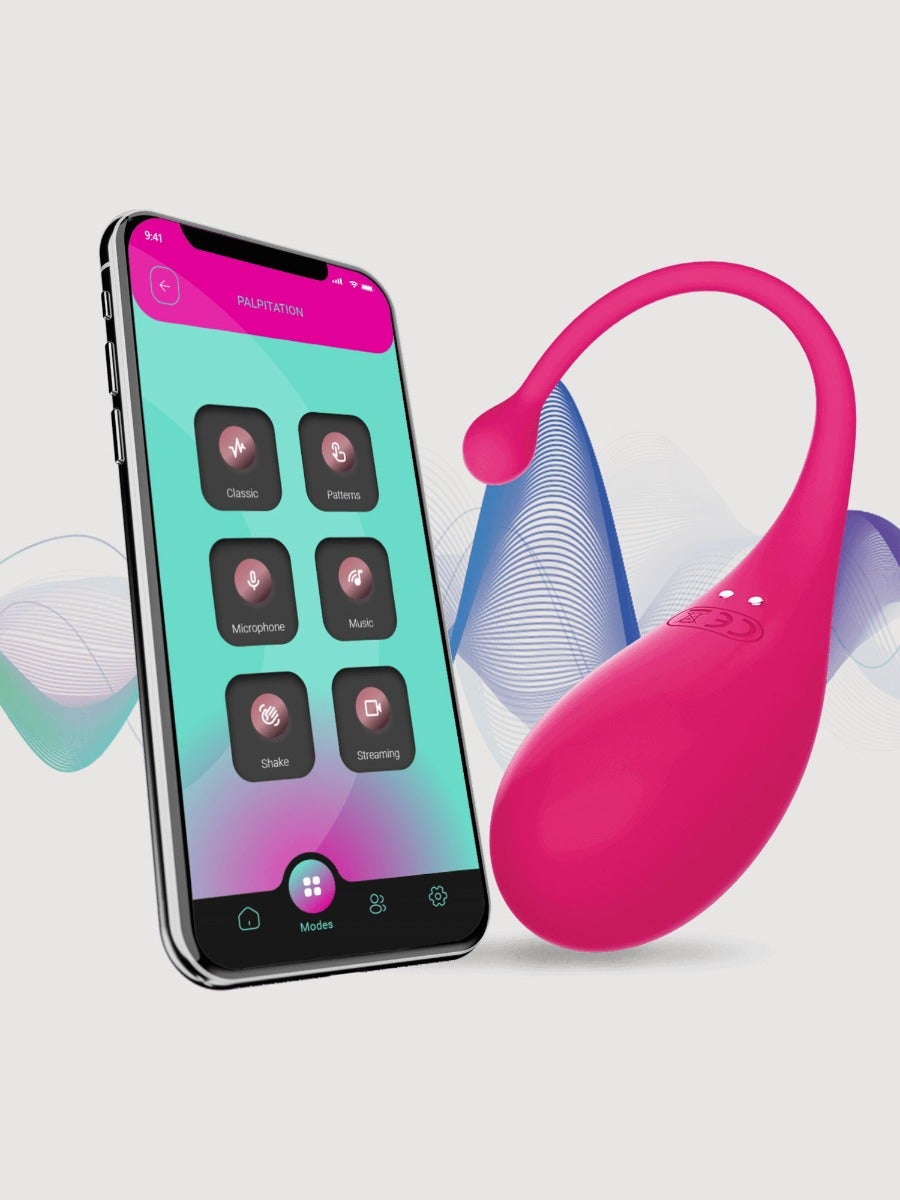 Oeuf vibrant connecté Palpitation rose 2