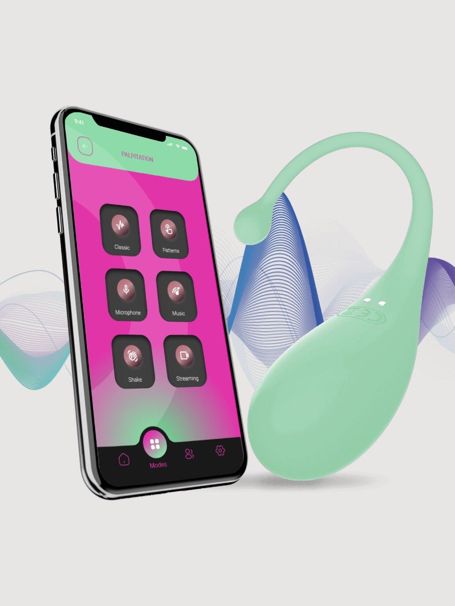 Oeuf vibrant connecté Palpitation vert 2