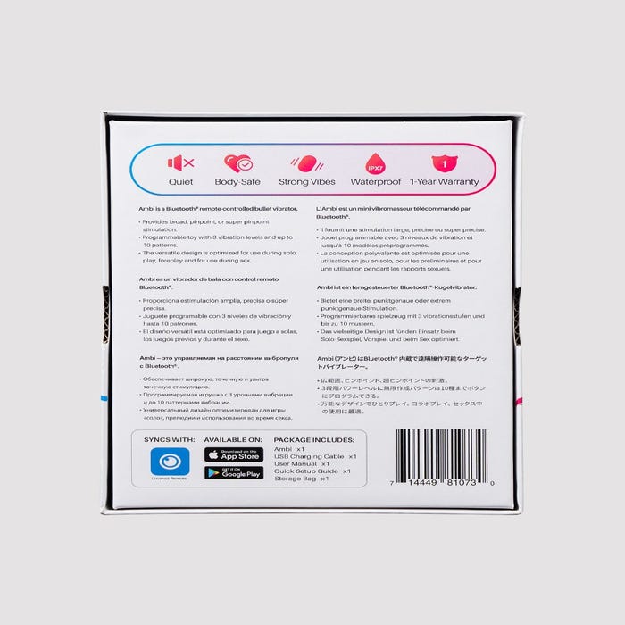 Stimulateur connecté Lovense Ambi