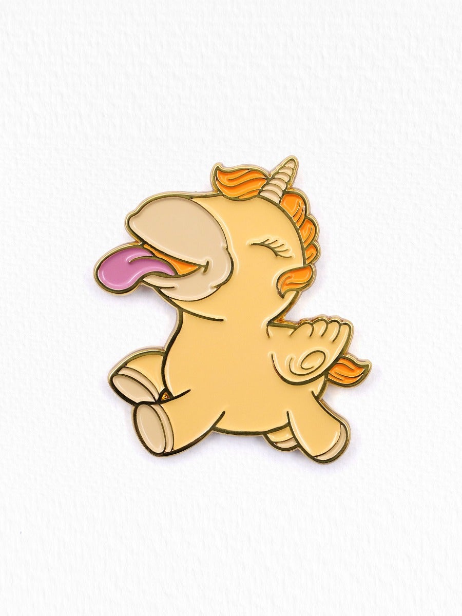 Pin's licorne jaune Unipin Bean Blossom