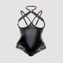 Body seins nus ouvert effet cuir Fierce Romance (Grande Taille)
