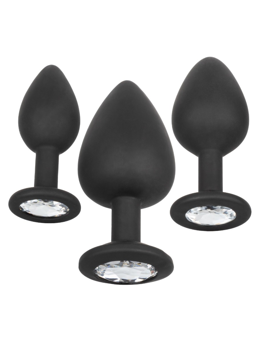 Kit plug anal Silicone Gem 3 pièces