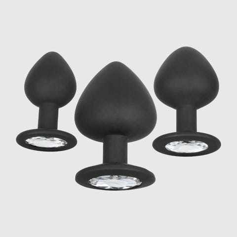 Kit plug anal Silicone Gem 3 pièces