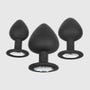 Kit plug anal Silicone Gem 3 pièces