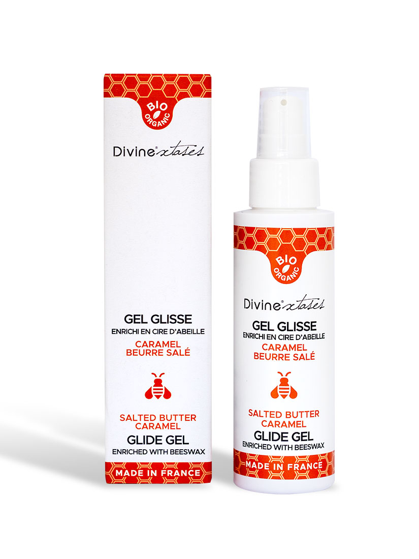 Gel glisse caramel beurre salé bio 100 ml main product photo