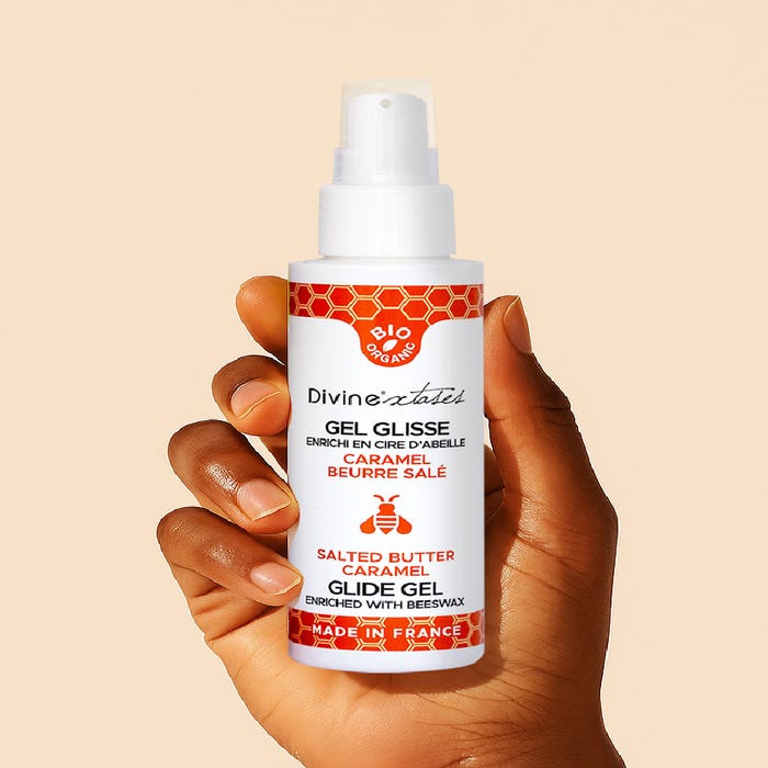 Gel glisse caramel beurre salé bio 100 ml