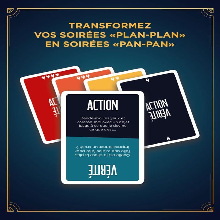 Jeu coquin pour couple Carta Sutra Action ou Vérité