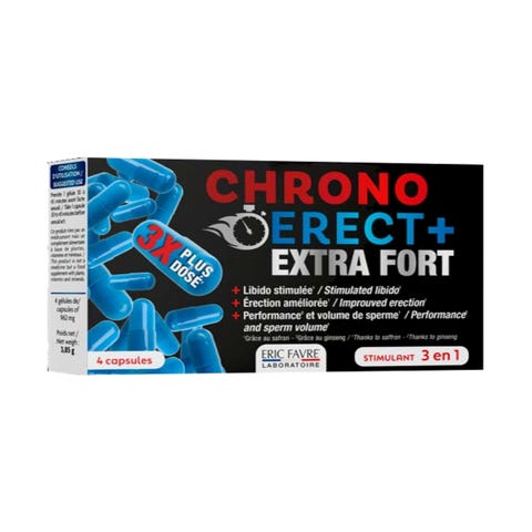 Stimulant sexuel Chronoerect+ Extra fort 4 gélules