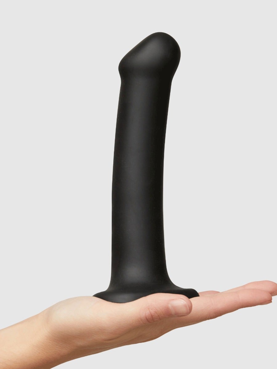 Dildo double densité Bendable noir L