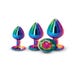 Kit plug anal bijou Rainbow Rear Assets 3 pièces