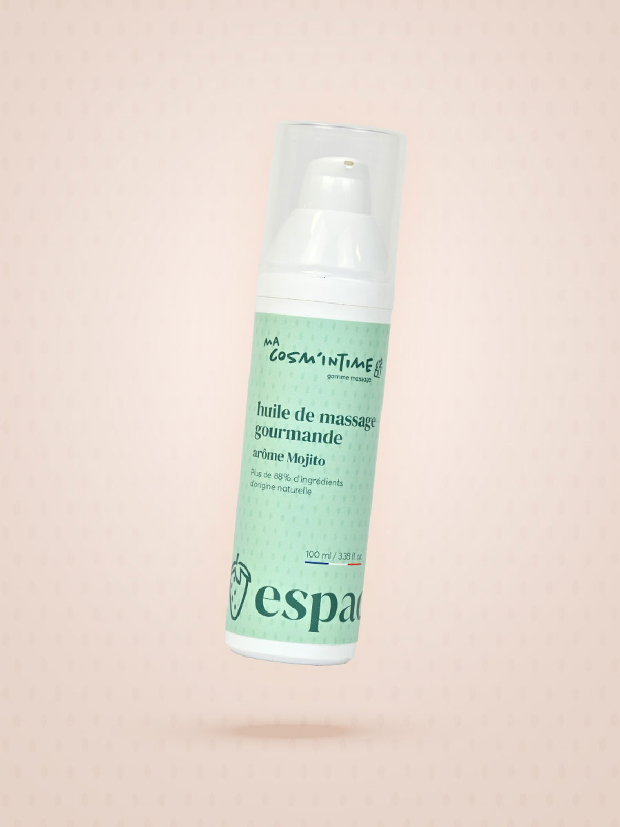 Huile de massage gourmande mojito 100 ml