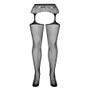 Collant porte-jarretelles S307 noir