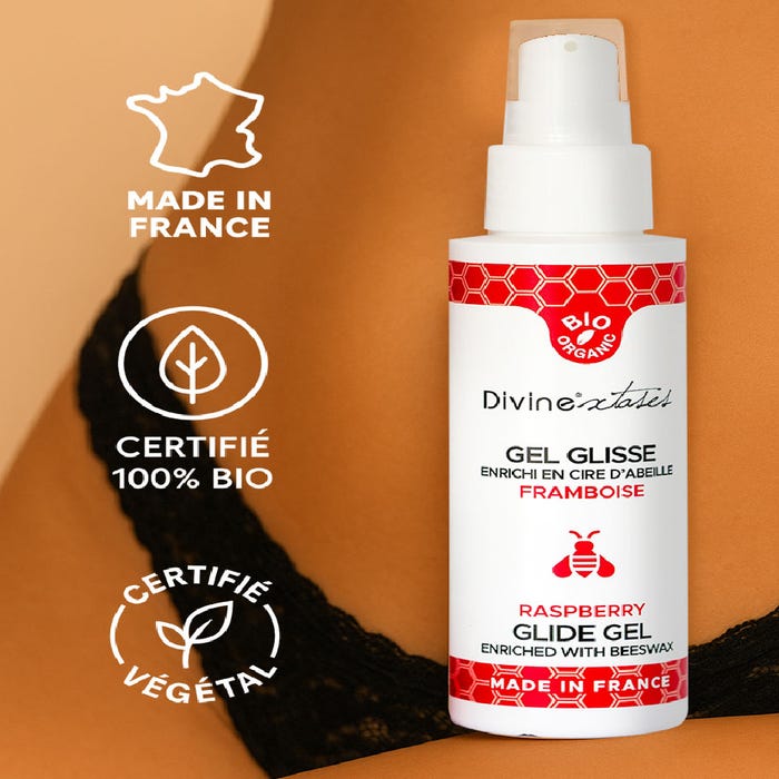 Gel glisse framboise bio 100 ml