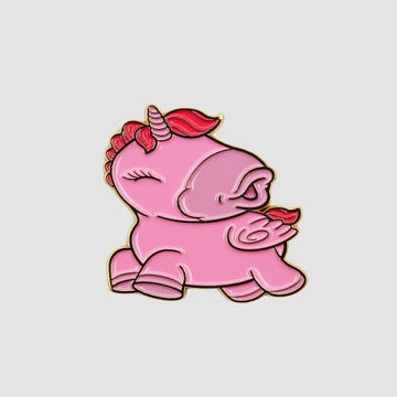 Pin's licorne rose Unipin Heart Throb