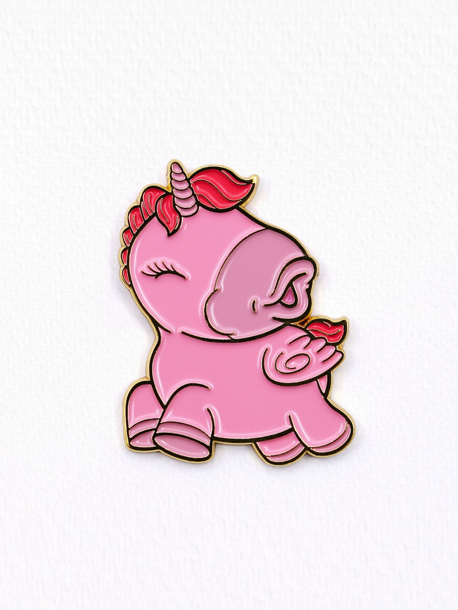 Pin's licorne rose Unipin Heart Throb