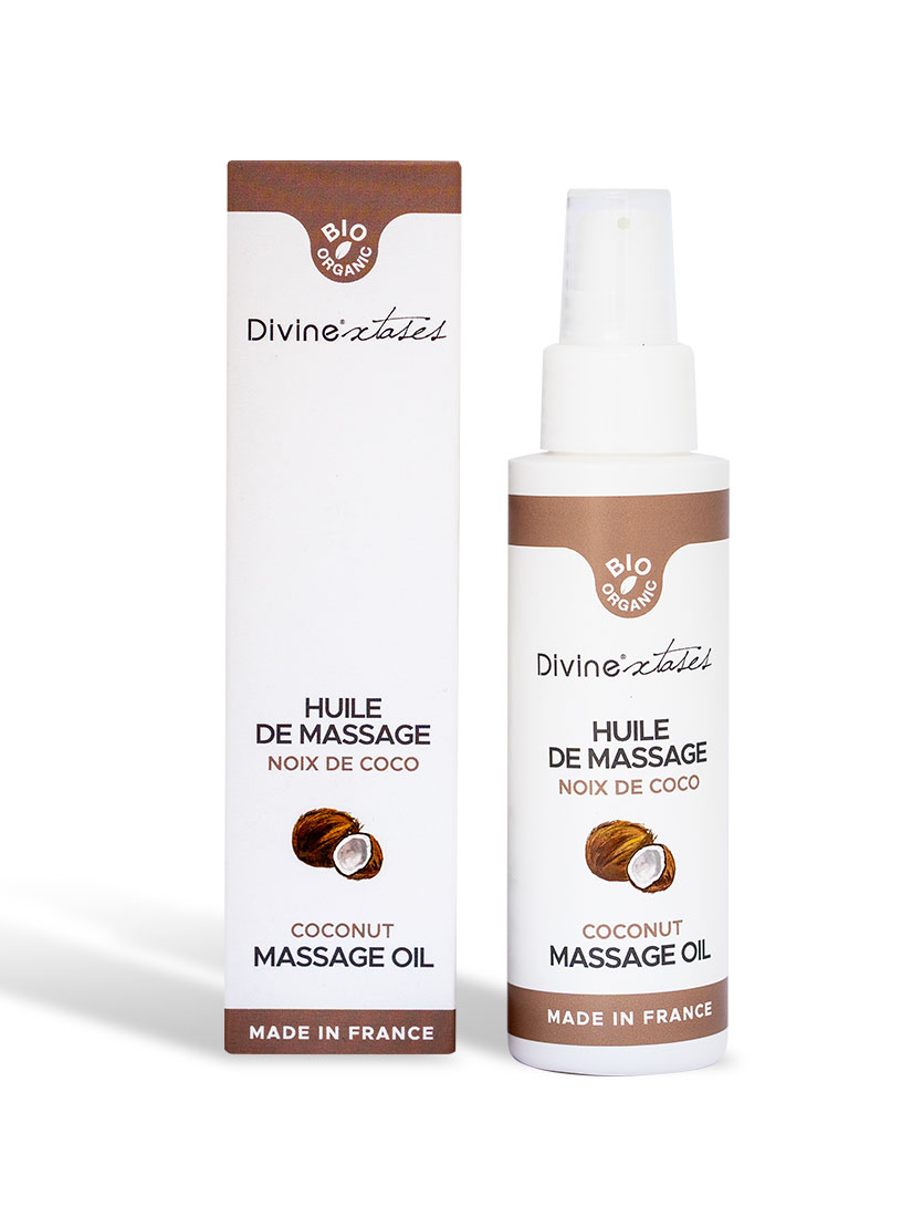 Huile de massage gourmande coco pacifique bio 100 ml