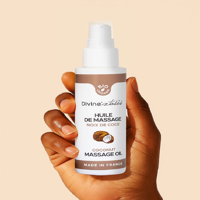 Huile de massage gourmande coco pacifique bio 100 ml