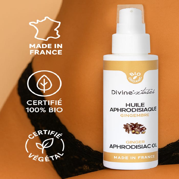 Huile aphrodisiaque gingembre bio 100 ml