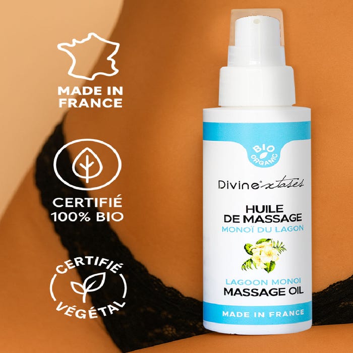 Huile de massage monoï bio 100 ml