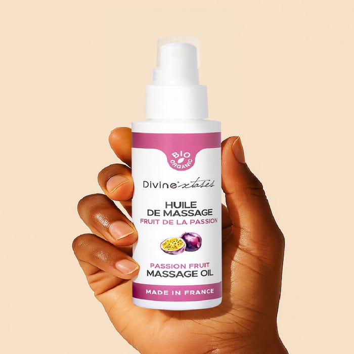 Huile de massage gourmande fruit de la passion bio 100 ml