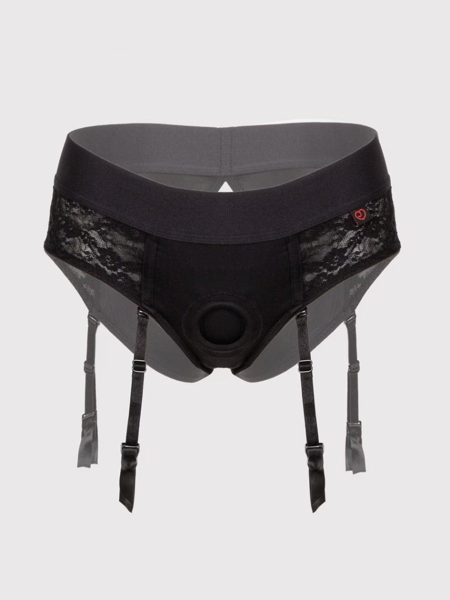 Lovehoney Culotte harnais unisexe en dentelle, ouverte à l'entrejambe 3