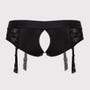 Lovehoney Culotte harnais unisexe en dentelle, ouverte à l'entrejambe 