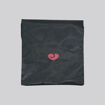 Pochette de rangement pour sextoys coeur rouge large
