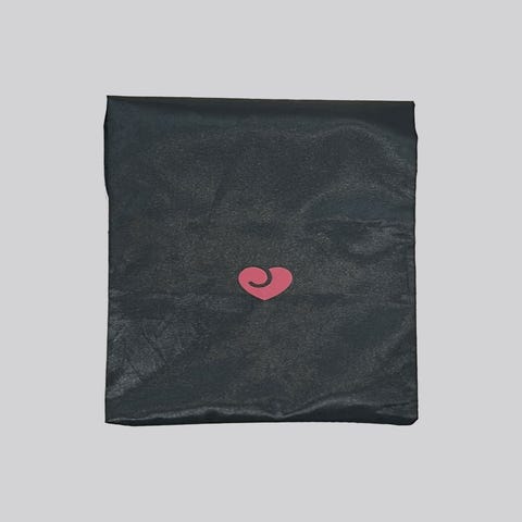 Pochette de rangement pour sextoys coeur rouge large